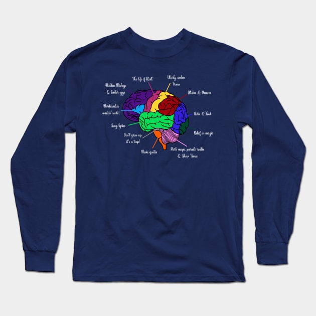 The brain of a ‘Disnerd’ Long Sleeve T-Shirt by Mick-E-Mart
